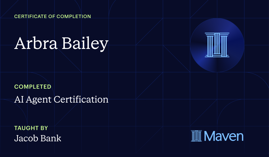 Certificate for AI Agent Certification