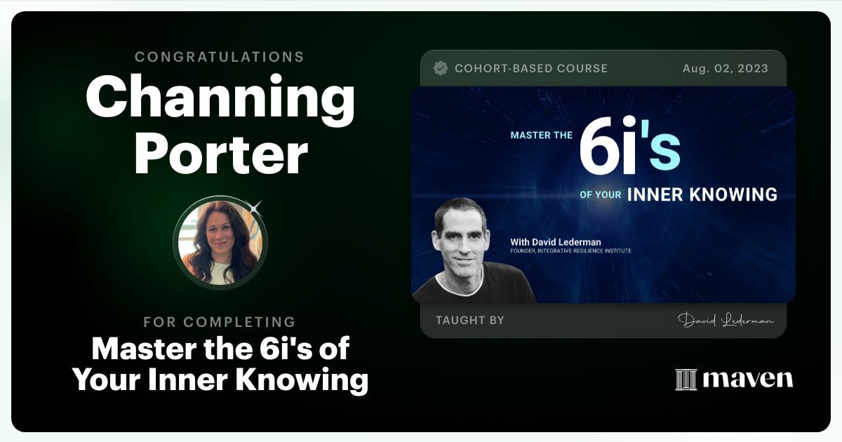 Certificate of Completion for Rediscover Magic and Awe -- Level 1