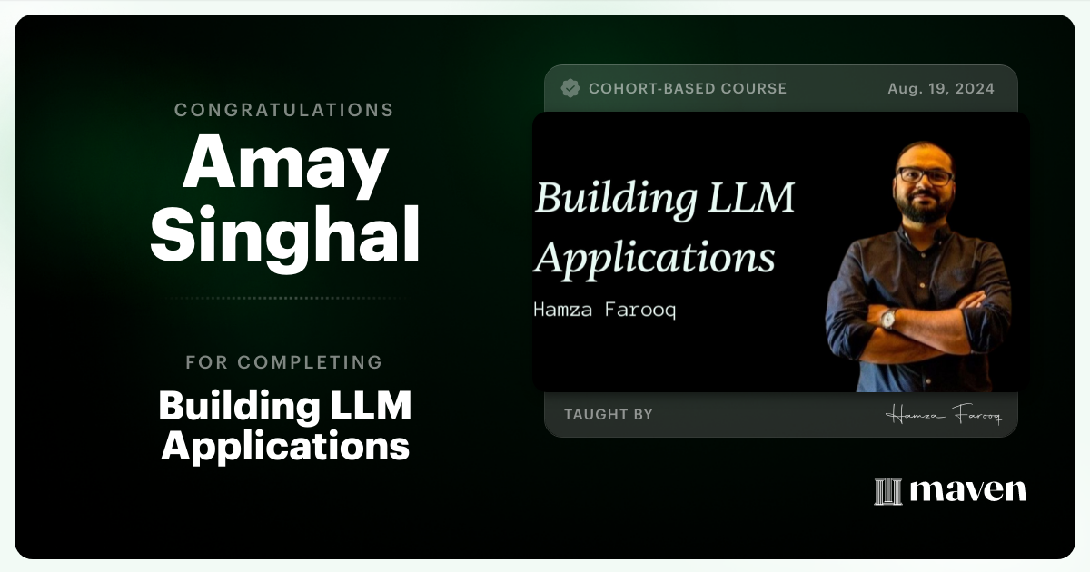 Certificate of Completion for Agentic AI System Design for PMs