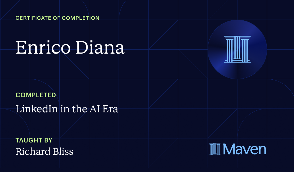 Certificate for LinkedIn in the AI Era