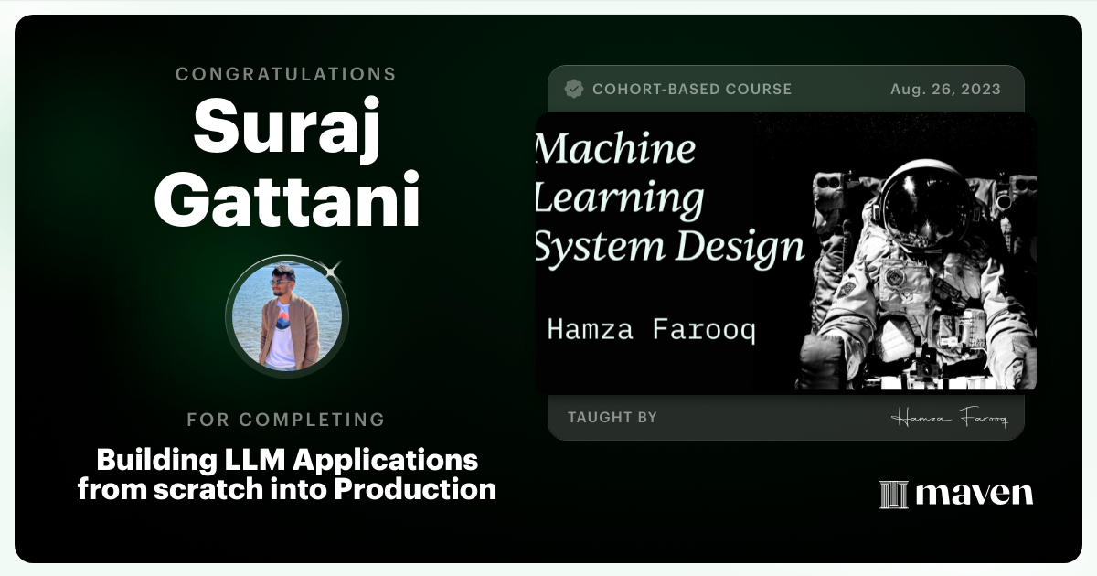 Certificate of Completion for Agentic AI for Product Managers