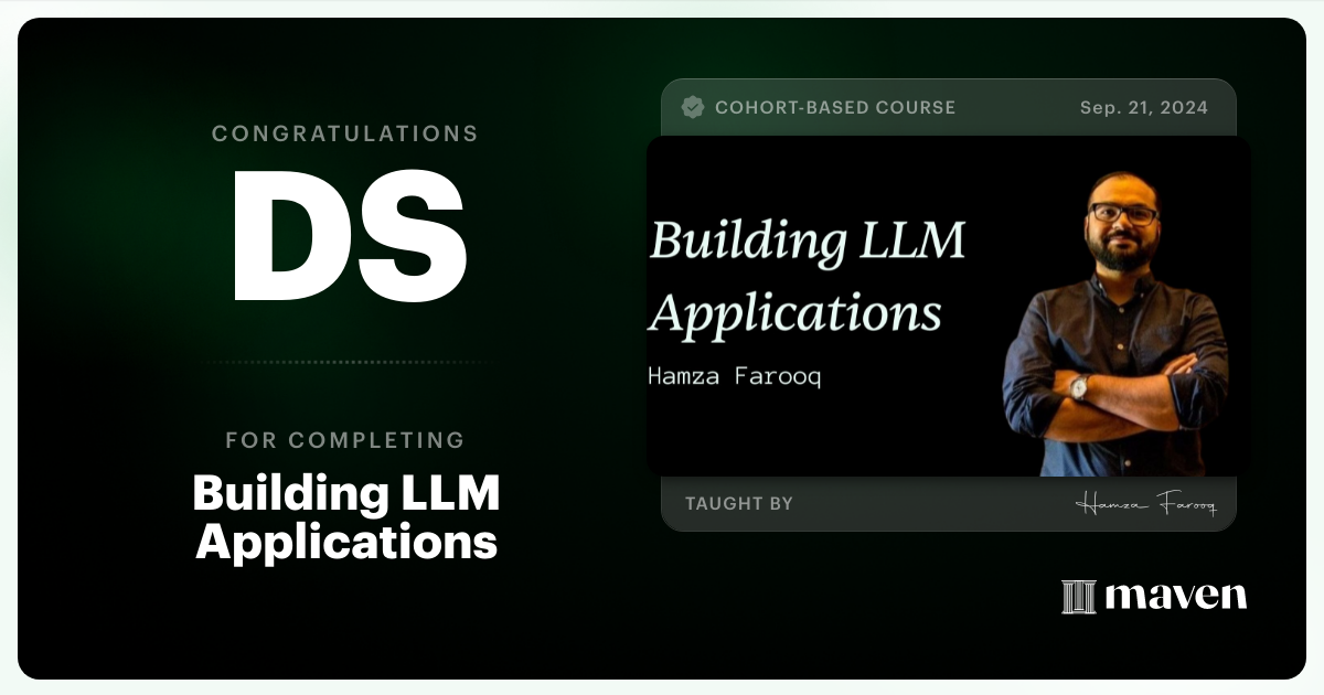 Certificate of Completion for Agentic AI System Design for PMs