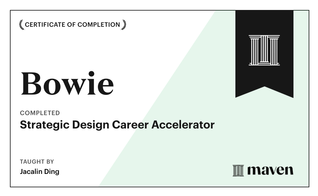 Certificate for AI-Powered Strategic Design Accelerator