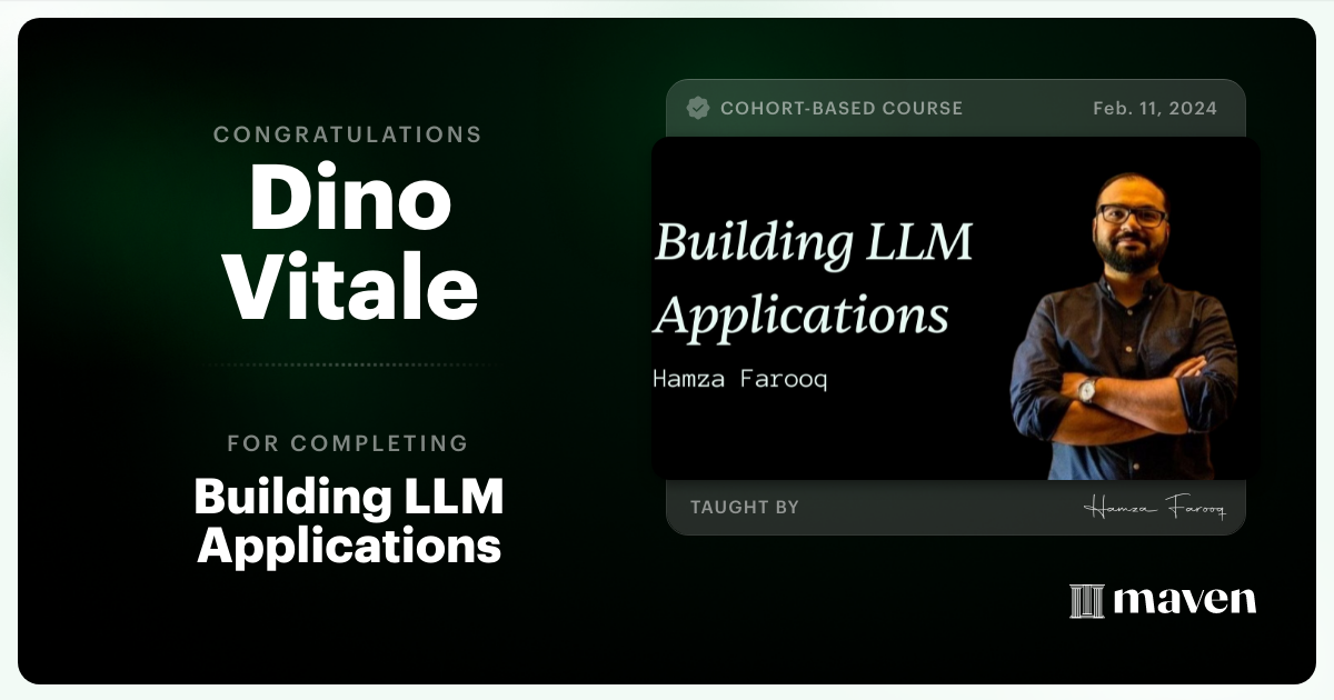 Certificate of Completion for Agentic AI System Design for PMs