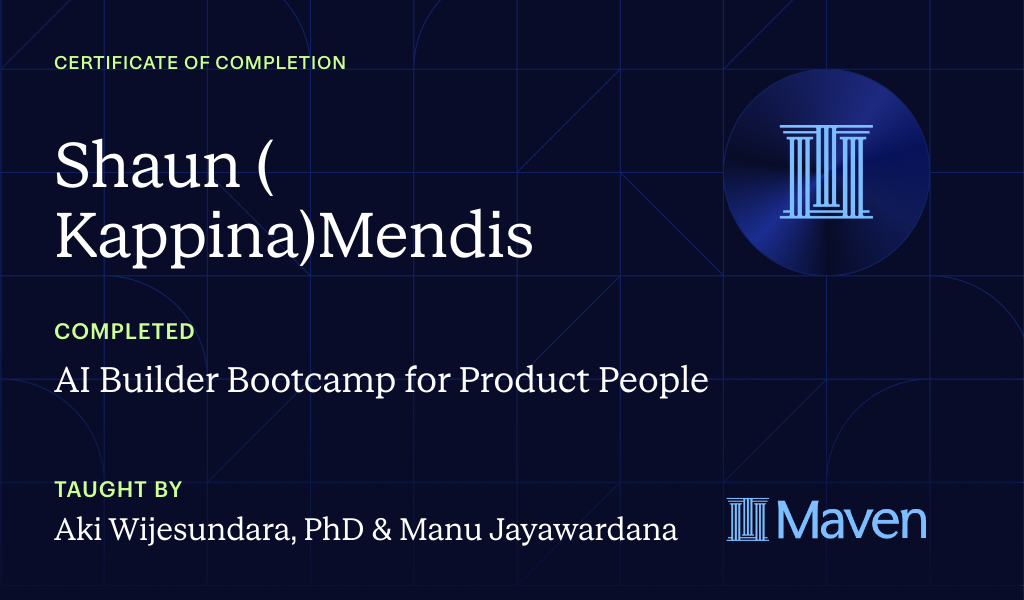 Certificate for AI Product Management Certificate