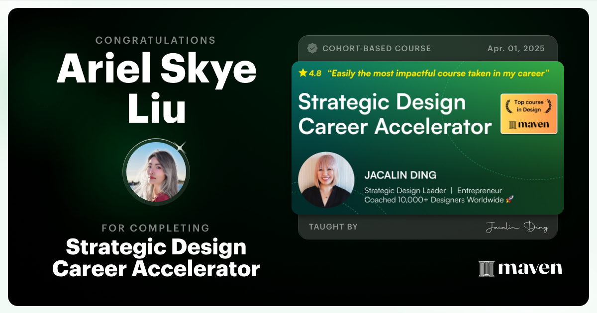 Certificate of Completion for AI-Powered Strategic Design Accelerator