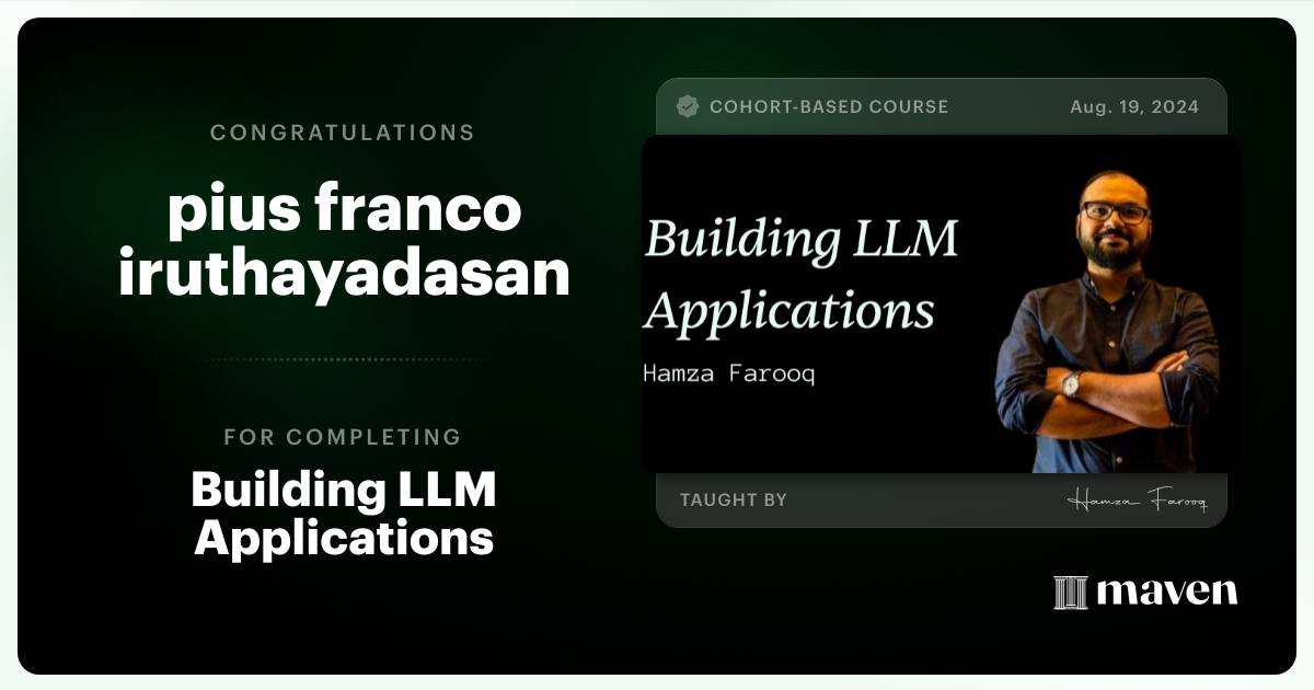 Certificate of Completion for Agentic AI System Design for PMs