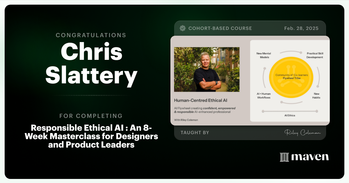 Certificate of Completion for Designing AI Users Trust