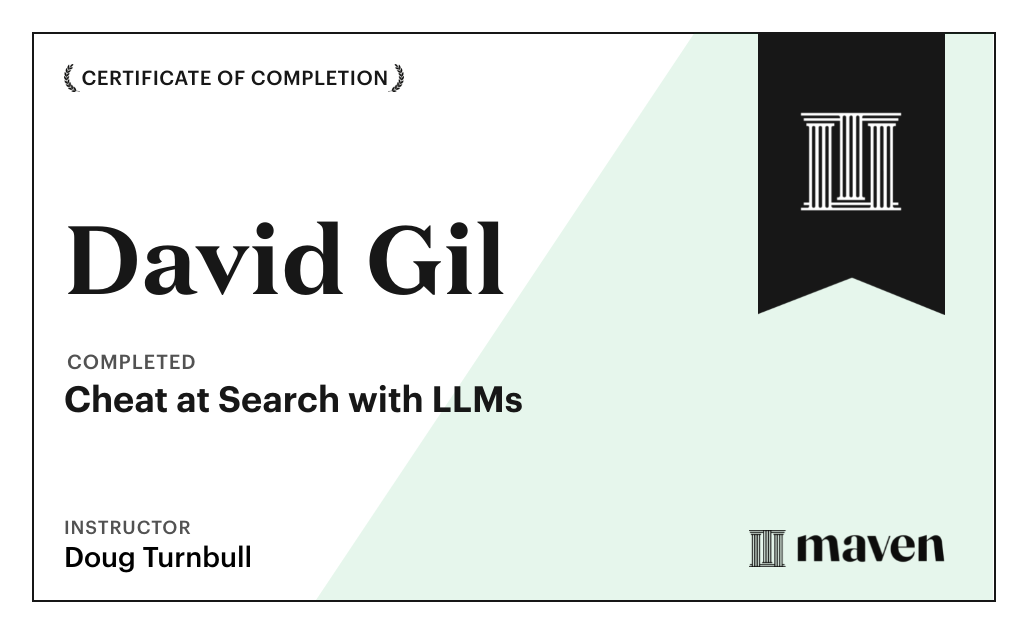 Certificate for Cheat at Search with Agents