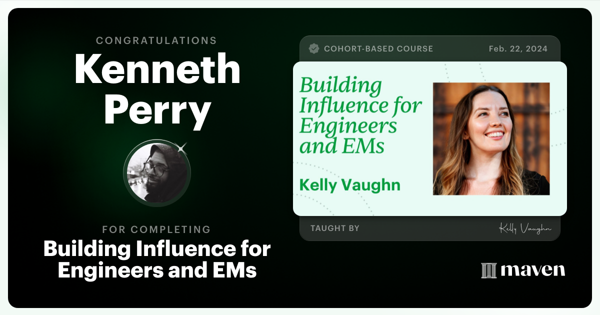 Certificate of Completion for Engineering Leadership in the AI Era