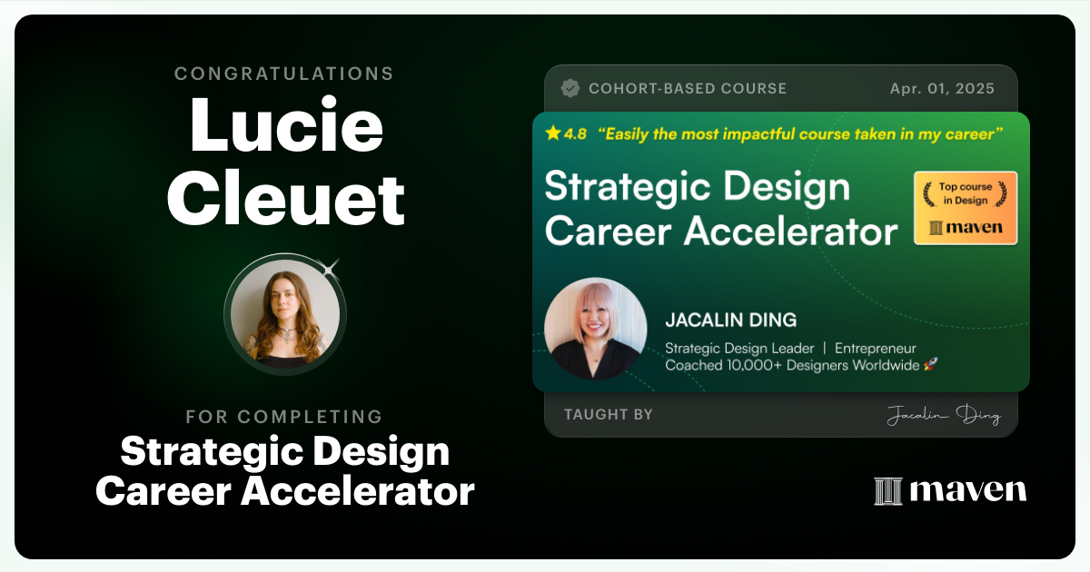 Certificate of Completion for AI-Powered Strategic Design Accelerator