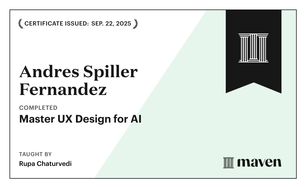 Certificate for Designing as a Super IC - A Career Accelerator for AI Native Designers
