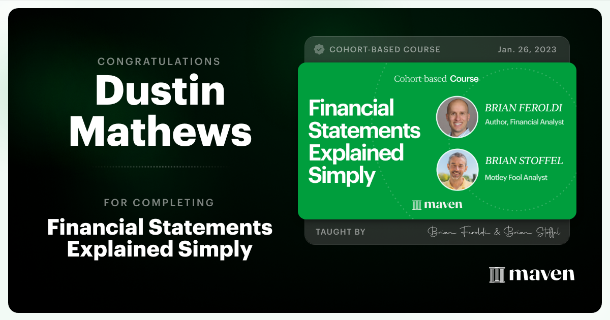 Certificate of Completion for Financial Statements Explained Simply