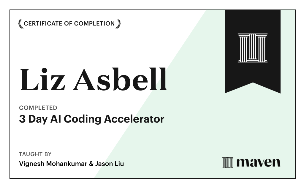 Certificate for Agent-First Software Engineering