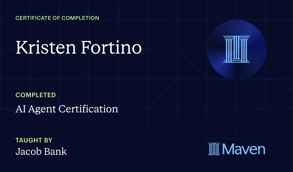 Certificate for AI Agent Certification
