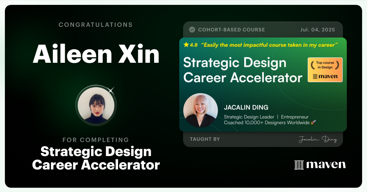 Certificate of Completion for AI-Powered Strategic Design Accelerator