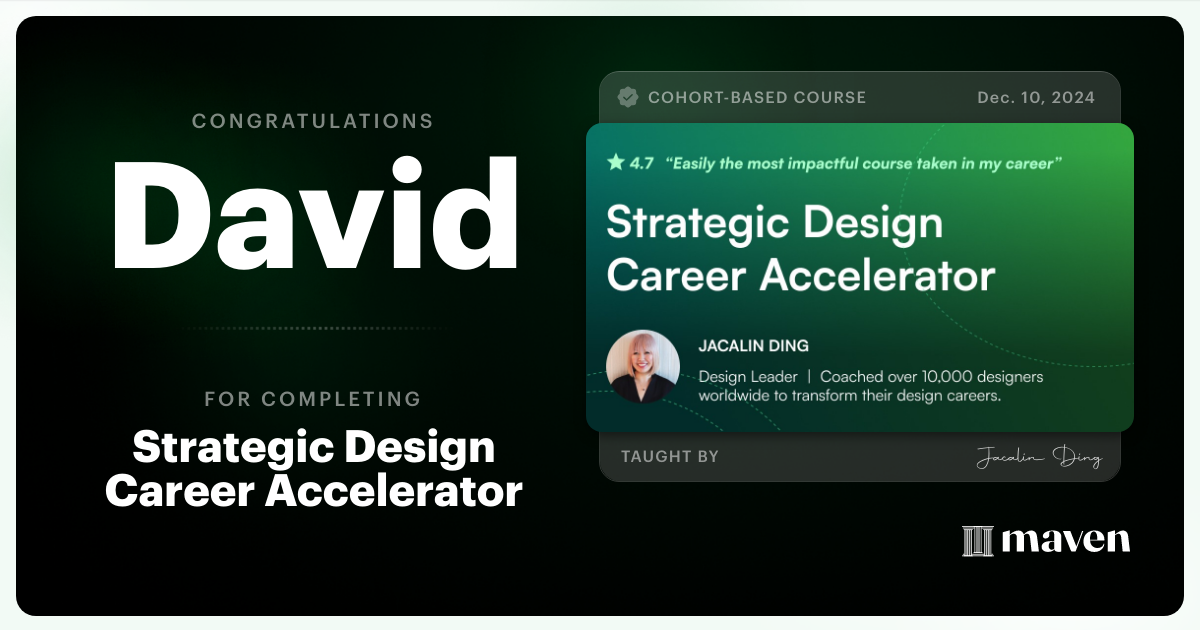 Certificate of Completion for AI-Powered Strategic Design Accelerator