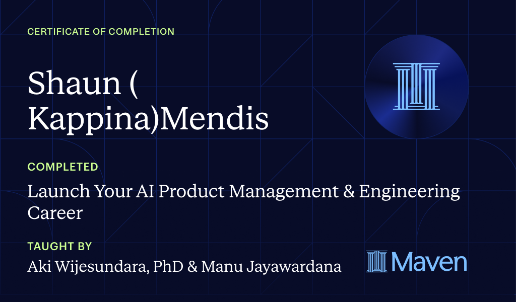 Certificate for Land Your AI Job