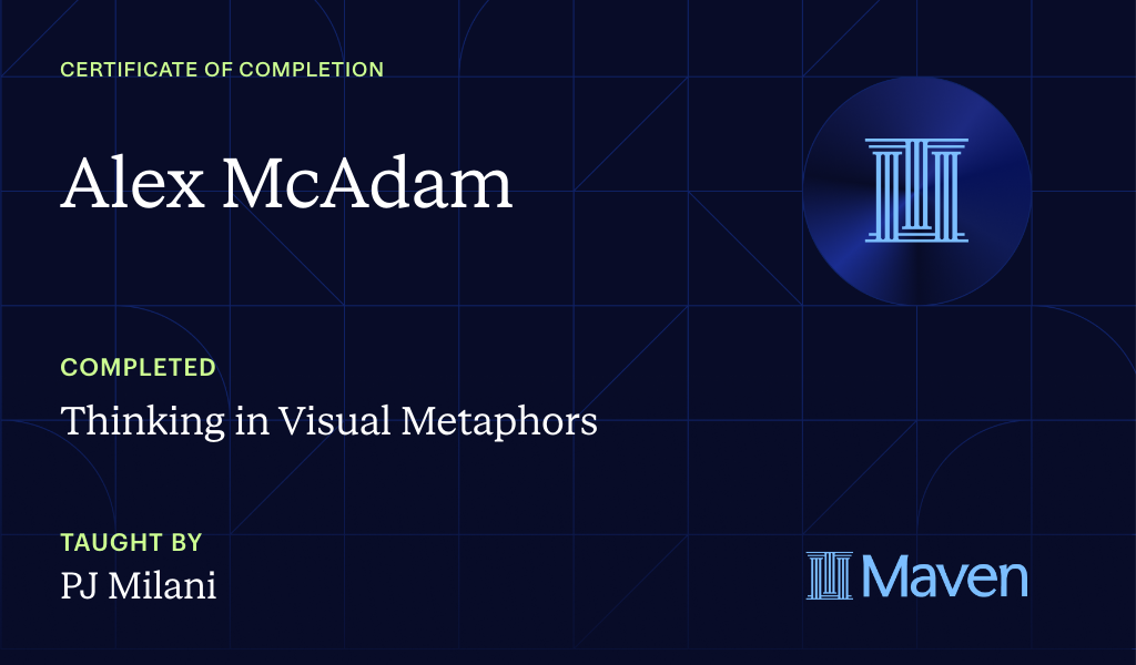 Certificate for Thinking in Visual Metaphors