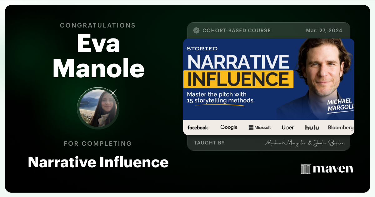 Certificate of Completion for Influence at Scale for VP & Dir-Level Leaders