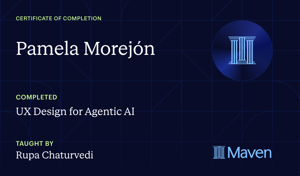 Certificate for UX Design for Agentic AI