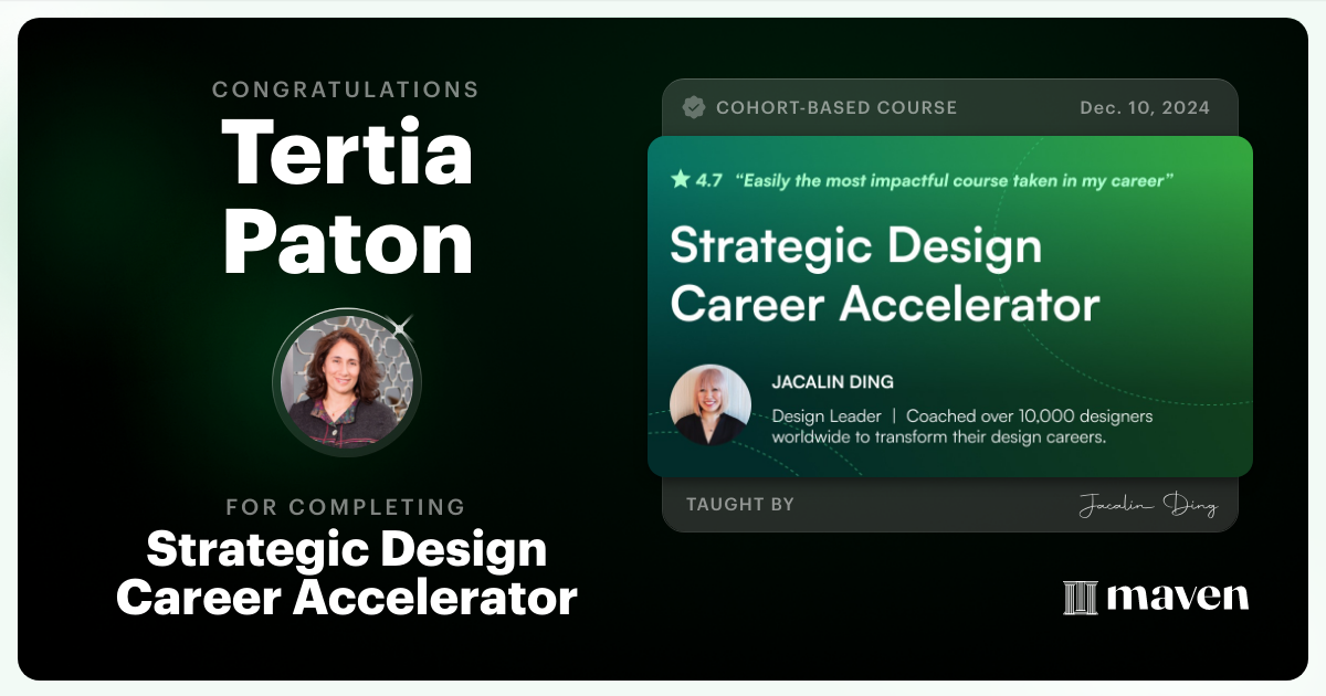 Certificate of Completion for AI-Powered Strategic Design Accelerator