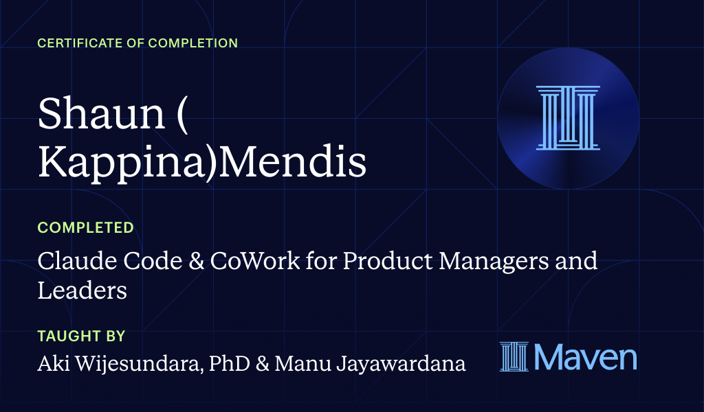 Certificate for Claude Code & CoWork: AI for Builders