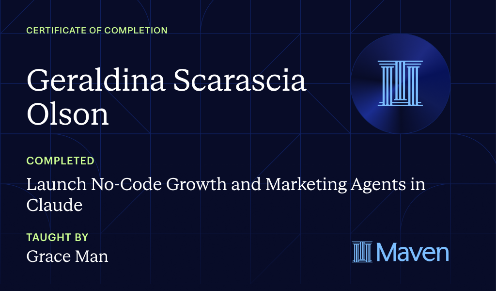 Certificate for Launch Growth Agents in Claude Code