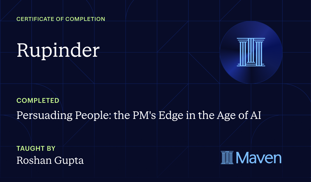 Certificate for Persuading People: the PM's Edge in the Age of AI