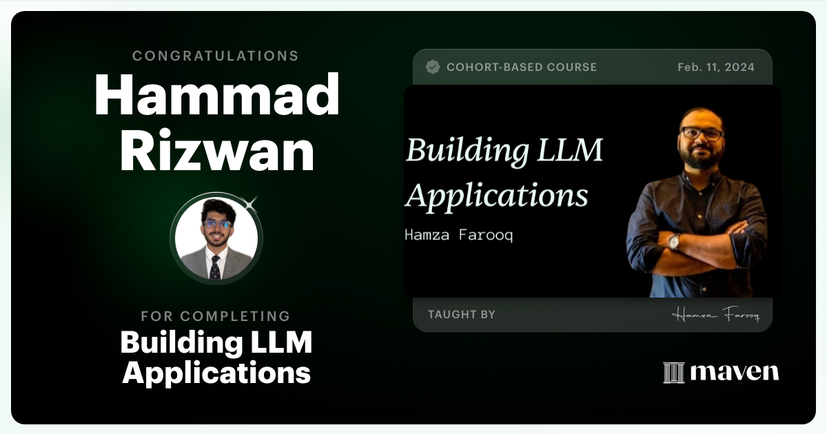 Certificate of Completion for Agentic AI System Design for PMs