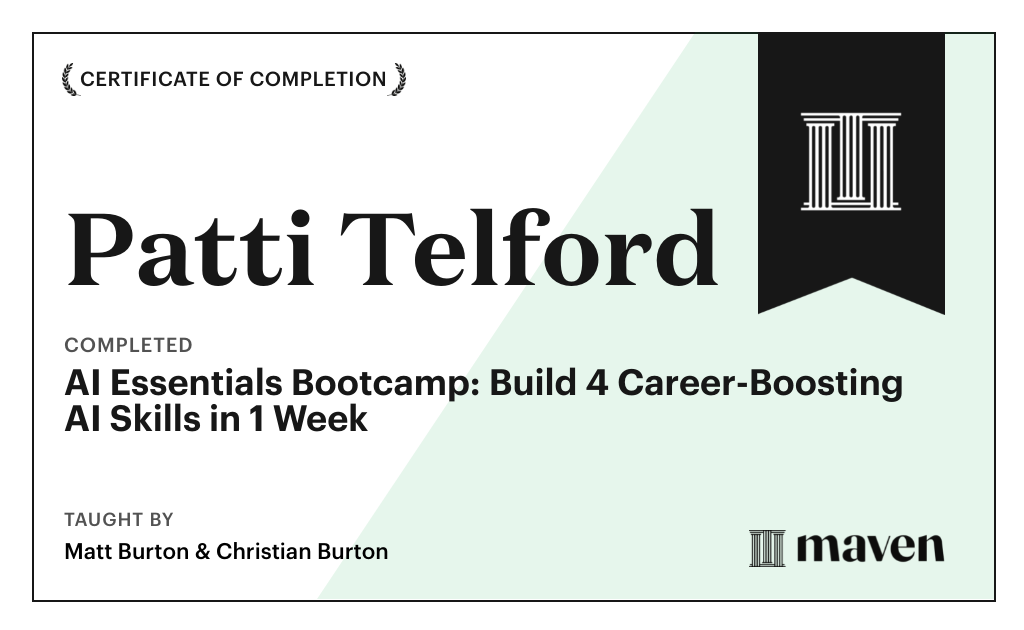 Certificate for AI Mastery for Business Leaders