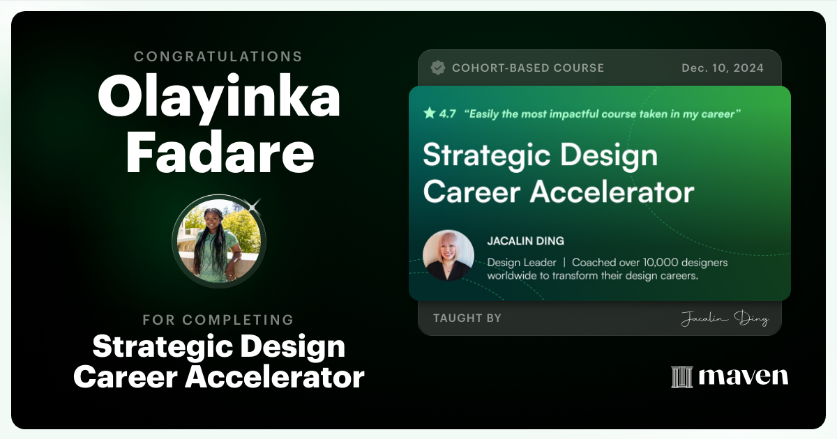 Certificate of Completion for AI-Powered Strategic Design Accelerator