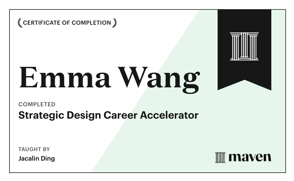Certificate for AI-Powered Strategic Design Accelerator
