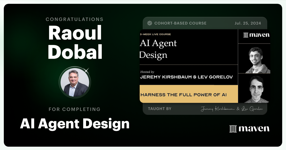 Certificate of Completion for Scale Business Intelligence with AI