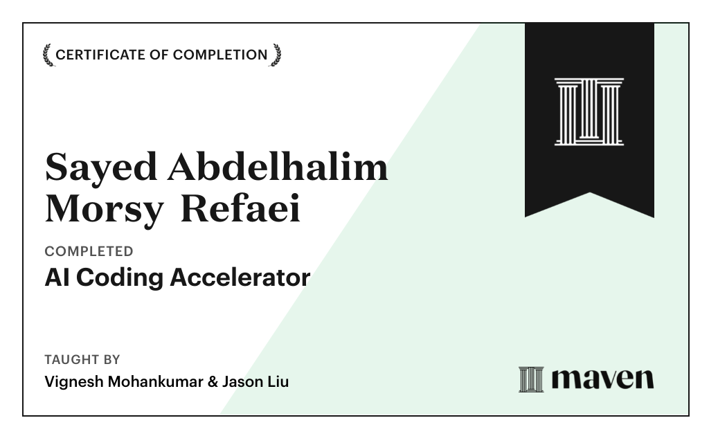 Certificate for Agent-First Software Engineering