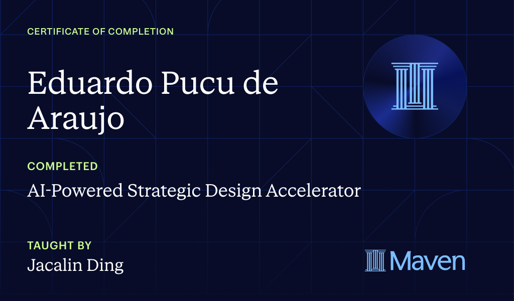 Certificate for AI-Powered Strategic Design Accelerator