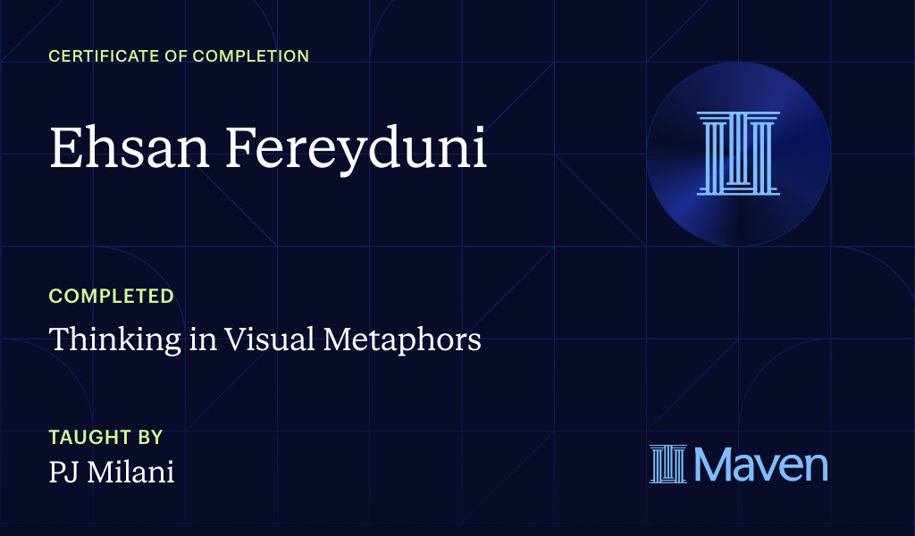 Certificate for Thinking in Visual Metaphors