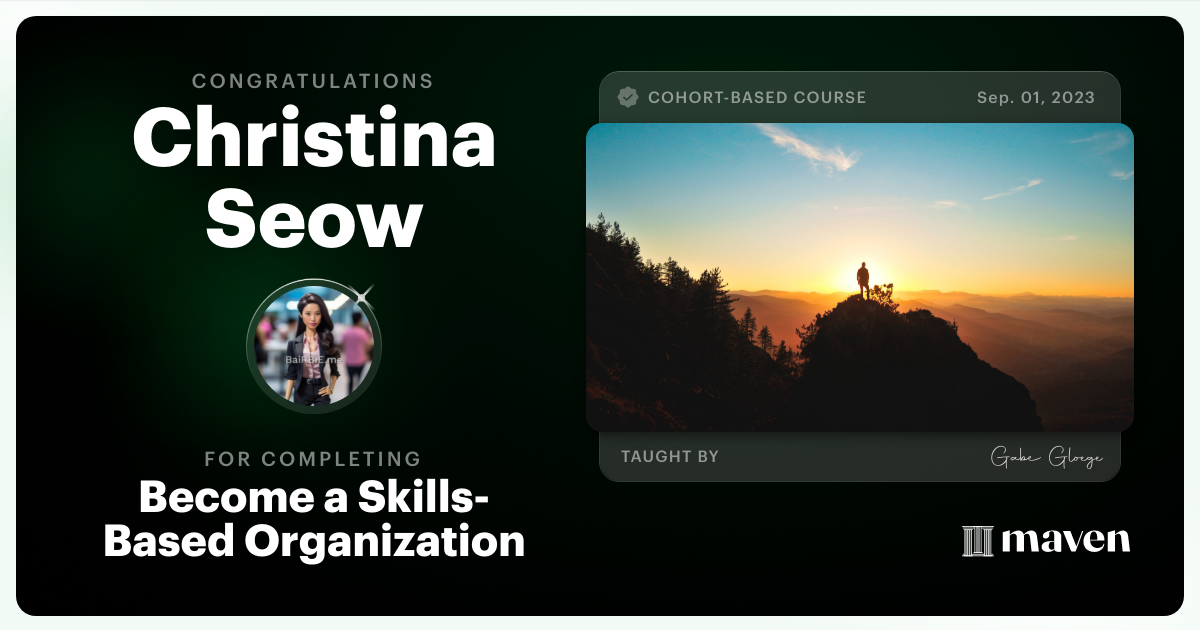 Certificate of Completion for Become a Skills-Based Organization