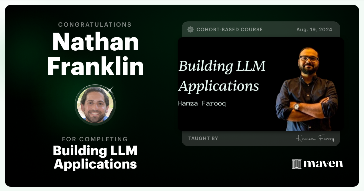 Certificate of Completion for Agentic AI System Design for PMs