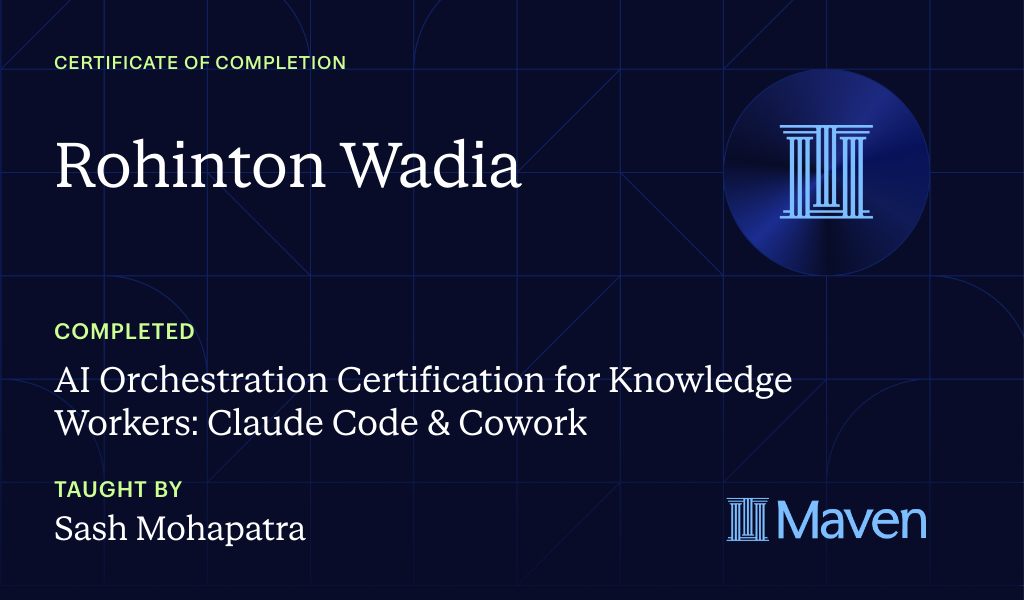 Certificate for AI Orchestration Certification for Business Leaders: Build your personal AI OS