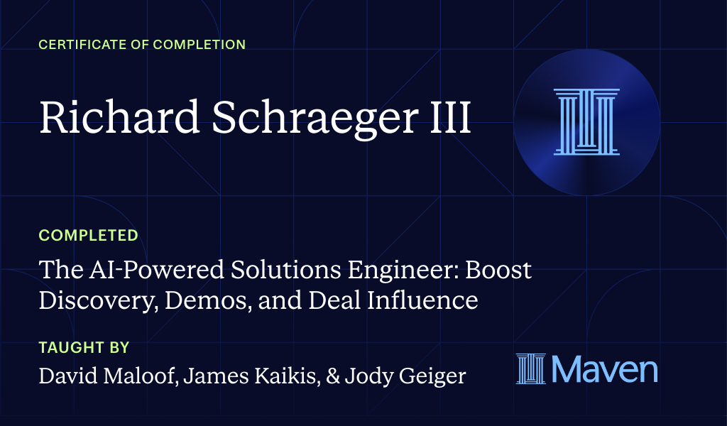 Certificate for Lightship 