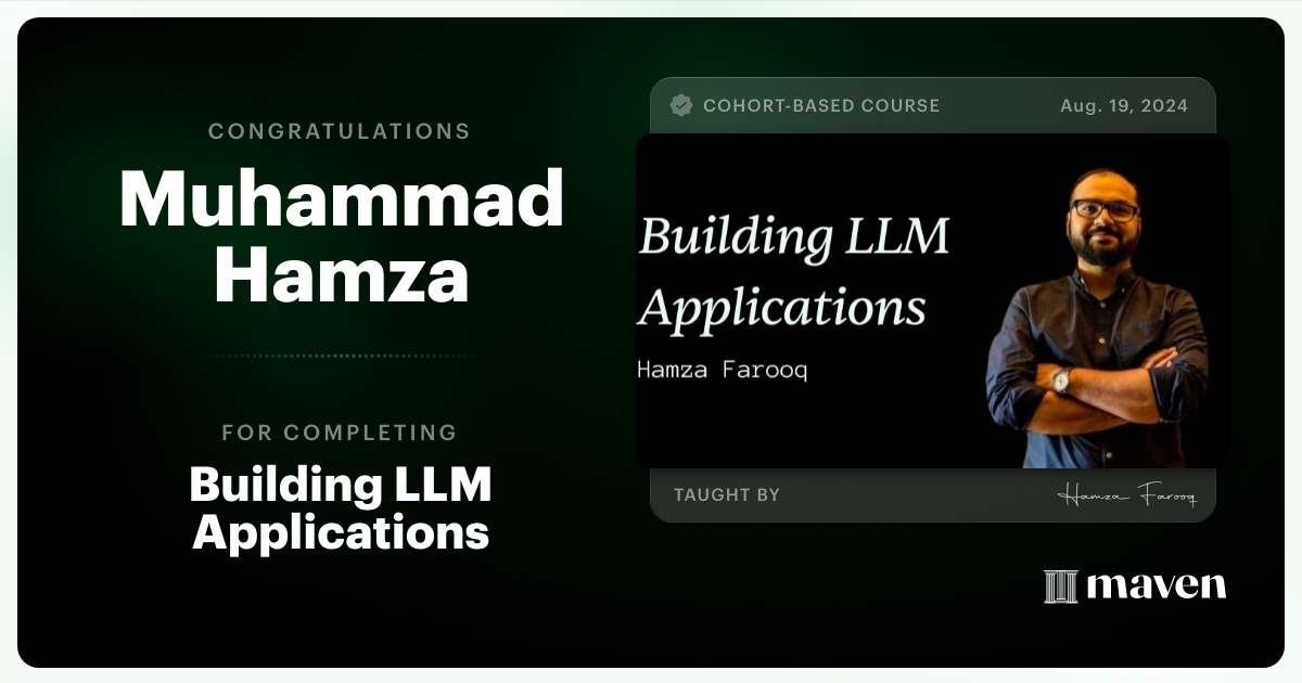 Certificate of Completion for Agentic AI System Design for PMs