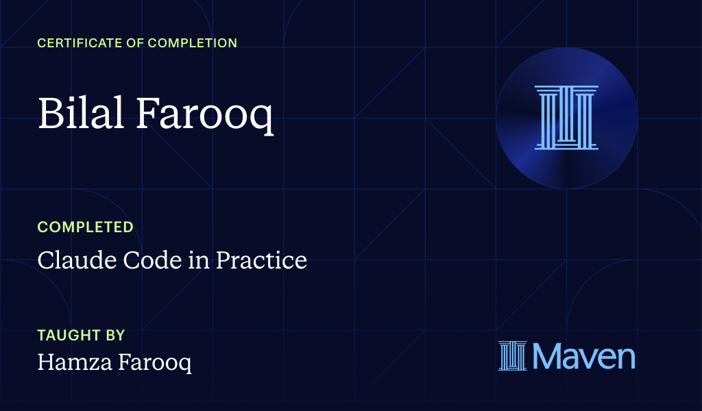 Certificate for Claude Code in Practice
