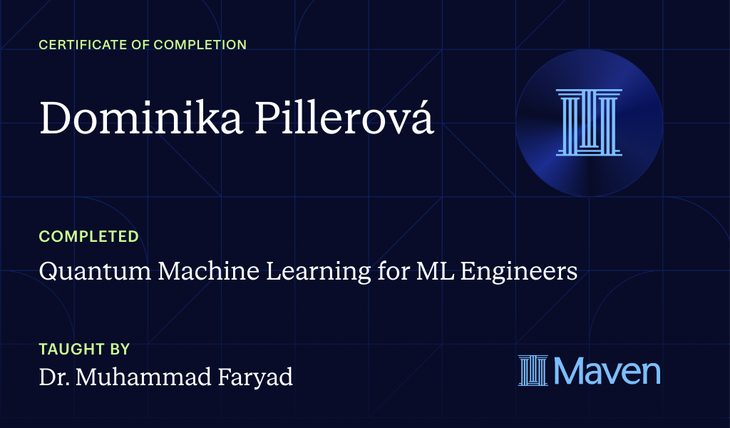 Certificate for Applied Quantum Machine Learning using Qiskit