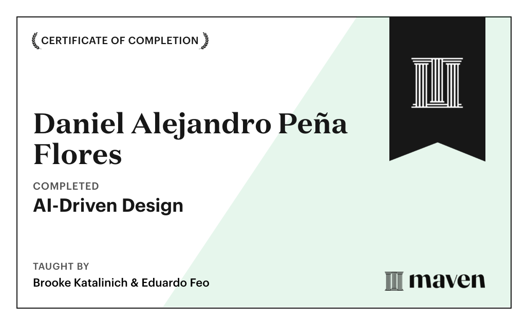 Certificate for AI-Driven Design 
