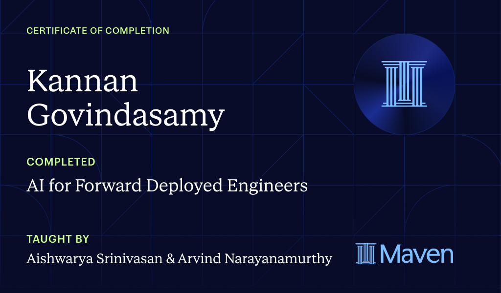 Certificate for Shipping AI Agents to production
