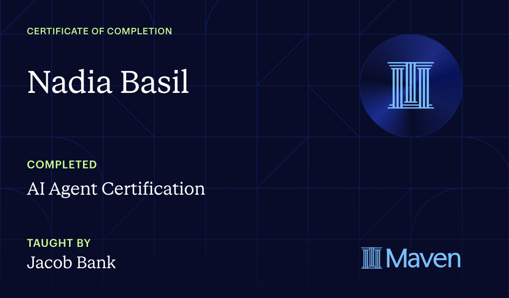 Certificate for AI Agent Certification