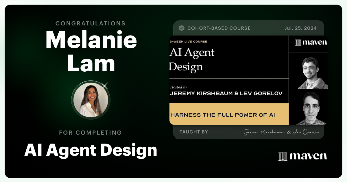 Certificate of Completion for Scale Business Intelligence with AI