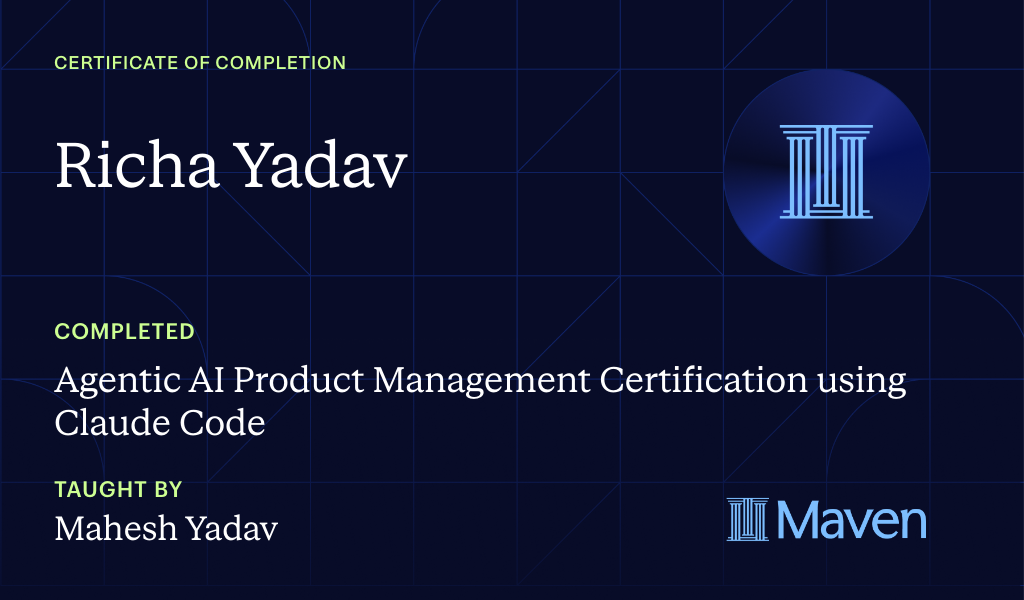 Certificate for Master Agentic AI for PMs and FDEs with Official Anthropic Claude Certifications