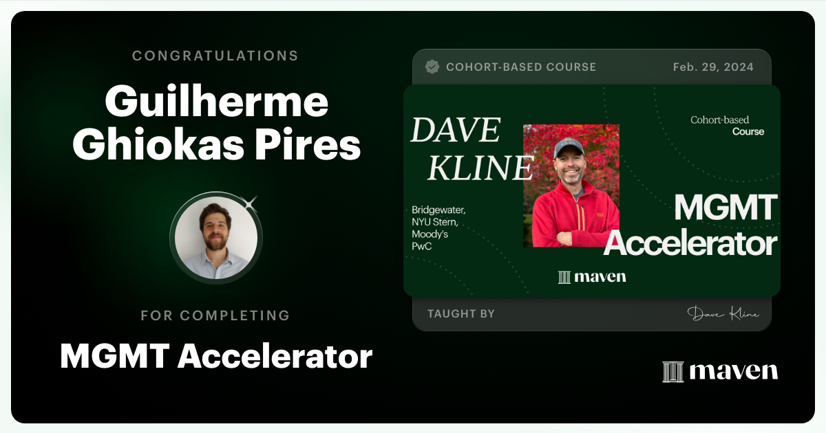 Certificate of Completion for MGMT Accelerator: AI-Enhanced Leadership